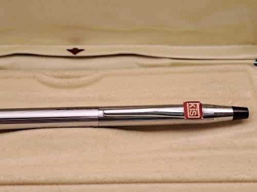 Pre-owned - Cross Chrome Pen Made in Ireland -Ink still ok  -In Case - Branded