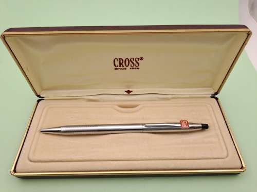 Pre-owned - Cross Chrome Pen Made in Ireland -Ink still ok  -In Case - Branded