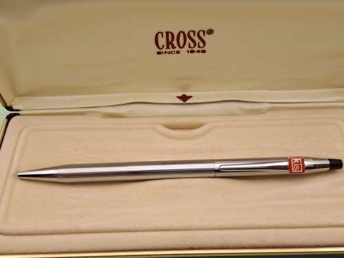 Pre-owned - Cross Chrome Pen Made in Ireland -Ink still ok  -In Case - Branded