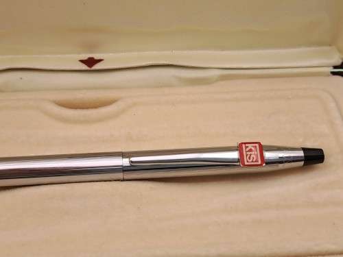 Pre-owned - Cross Chrome Pen Made in Ireland -Ink still ok  -In Case - Branded