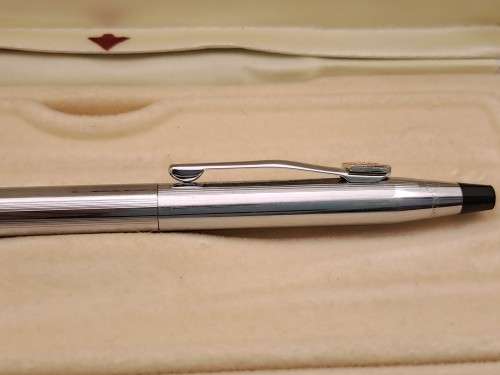 Pre-owned - Cross Chrome Pen Made in Ireland -Ink still ok  -In Case - Branded