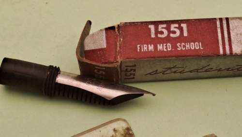 6 Vintage Easterbrook Fountain Pen Nips made in the USA (also pencil head?)