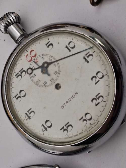 6 x Antique /Vintage Pocket (Not working) watches for repairs or spares -inc. 2 Waltham,Kienzle,Cyma