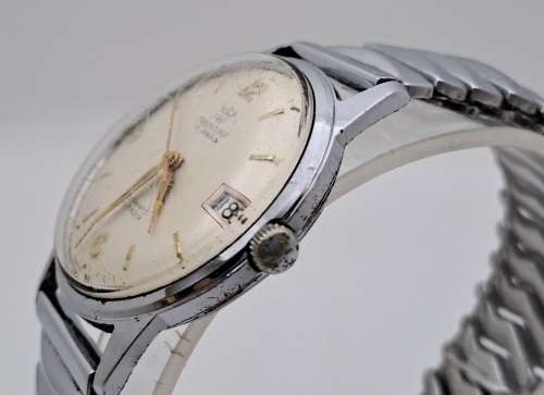 Collectable Vintage TRADITION Swiss Mens Automatic Calender watch (WORKING) 21 Jewels