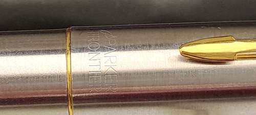 Vintage Maroon Parker Fountain Pen and Parker Frontier Rollerball in very nice parker case