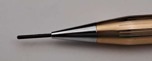 Vintage QUILL 1/20 14KT Gold filled pen and Pencil set in Case -USA- Standard bank Branded