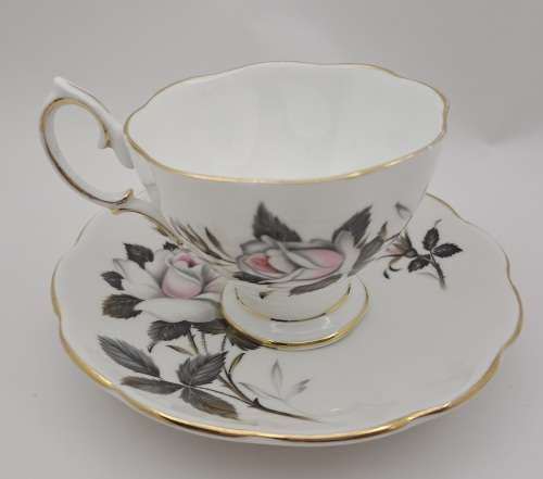 Vintage Royal Albert `Queens Messenger ` Coffee Duo