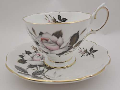 Vintage Royal Albert `Queens Messenger ` Coffee Duo