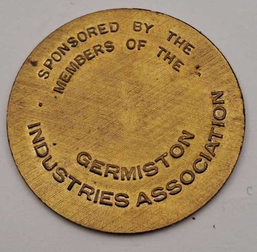 1950-1975 City of Germiston - Grootstad Silver Jubilee Medal -sponsored by Industries Association