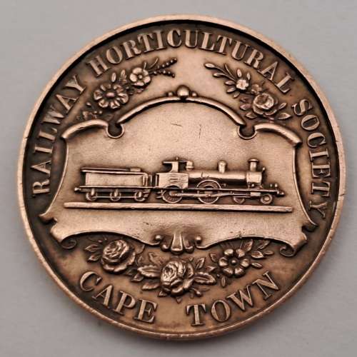 1921 Railway Horticultural society Capetown Bowling medal  awarded to H.Tiffin 29mm