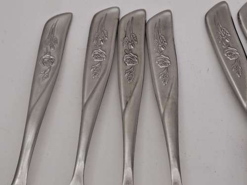 12 x Eetrite `ROSITA` Stainless Steel  small  Cake forks 142mm
