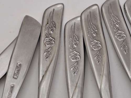 12 x Eetrite `ROSITA` Stainless Steel  small  Cake forks 142mm