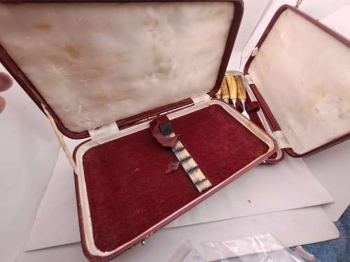 12pc Vintage `Lasher` Taylor`s Eye Witness Sheffield England Cutlery set with Antler Handles-Boxed