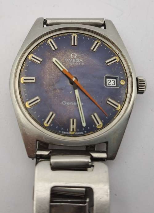 Vintage Mens Omega Geneve automatic watch 565 movement -NOT WORKING- No Lens,Grown not turning