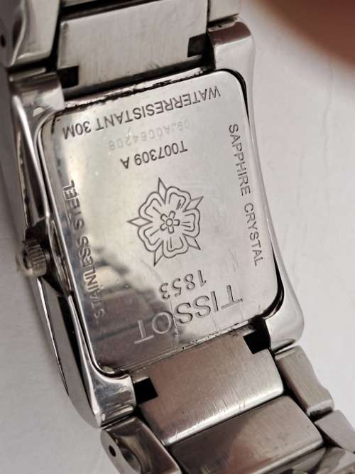 Pre-owned Swiss Made Ladies Tissot 1853 T007309 A Saphire Chrystal Mehanical watch- working