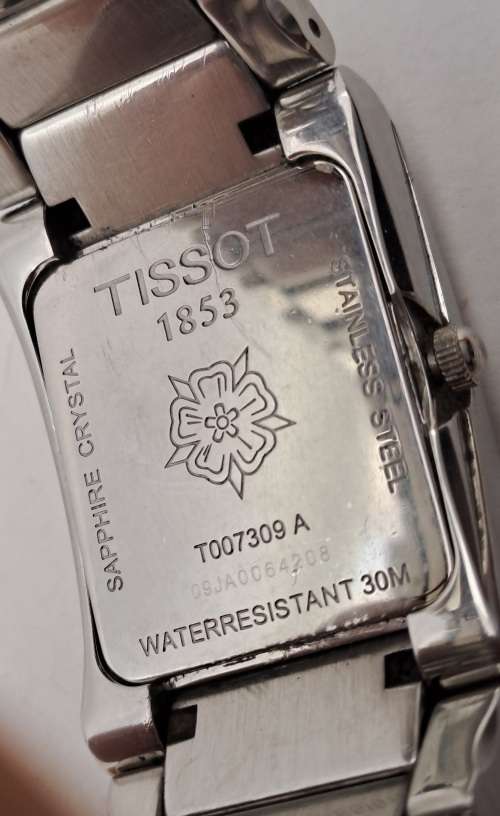 Pre-owned Swiss Made Ladies Tissot 1853 T007309 A Saphire Chrystal Mehanical watch- working
