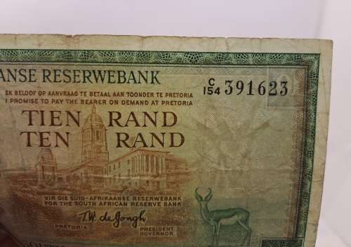 1967   South Africa 10 Rand Afrikaans - English