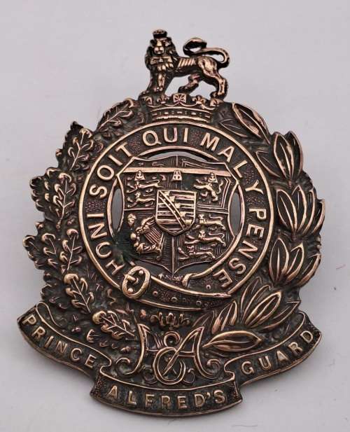 WW1 South African Army Prince Alfred`s Guard uniform Cap badge 65x48mm