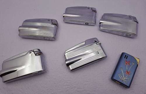 6 x Ronson Lighters (5x 1940/1950`s Varaflame Lighters) all need service or repairs