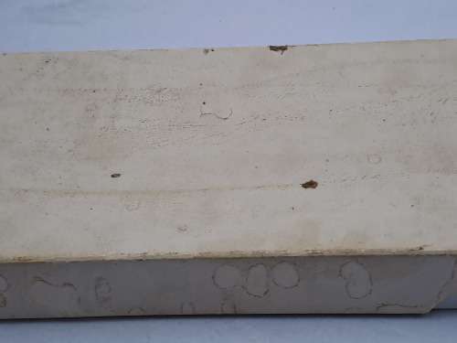 Antique horn handled three piece carving set in original box-Sheffield England