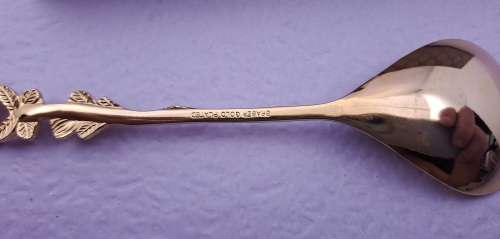 Vintage 2 EETRITE BRABER Gold Plated tea spoons in Box 10cm