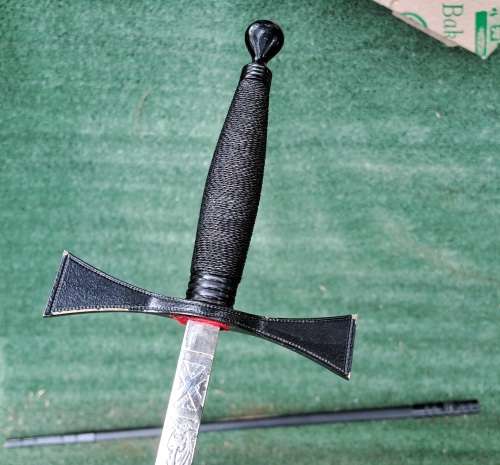 Antique/ Vintage Toye Kenning and Spencer ceremonial Masonic sword in scabbard 855mm