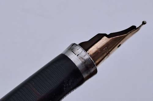 Vintage STERLING .925 SILVER Cap&Barrel  Parker Fountain pen with 14kt Gold Nib-USA