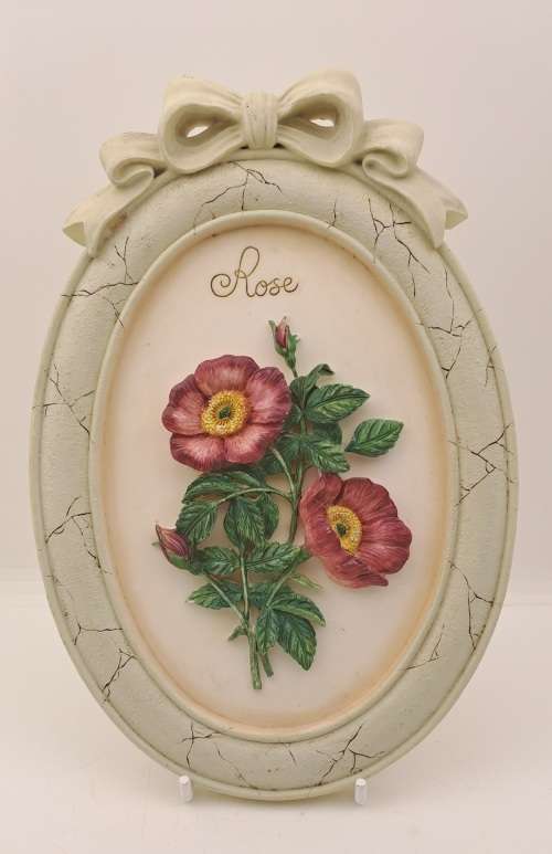 Hand Painted Marks & Spencer Wall Plate with wire stand 210x147x20mm