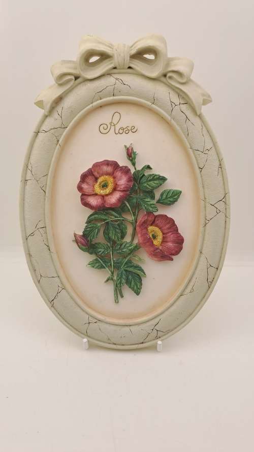 Hand Painted Marks & Spencer Wall Plate with wire stand 210x147x20mm