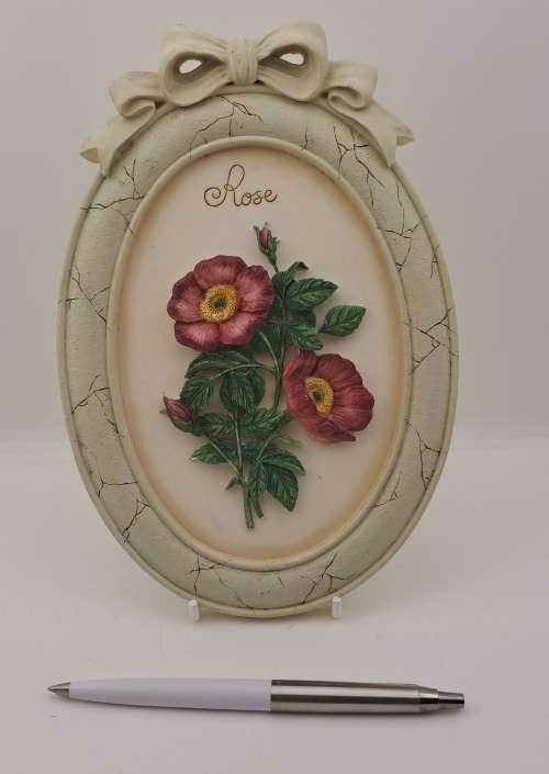 Hand Painted Marks & Spencer Wall Plate with wire stand 210x147x20mm