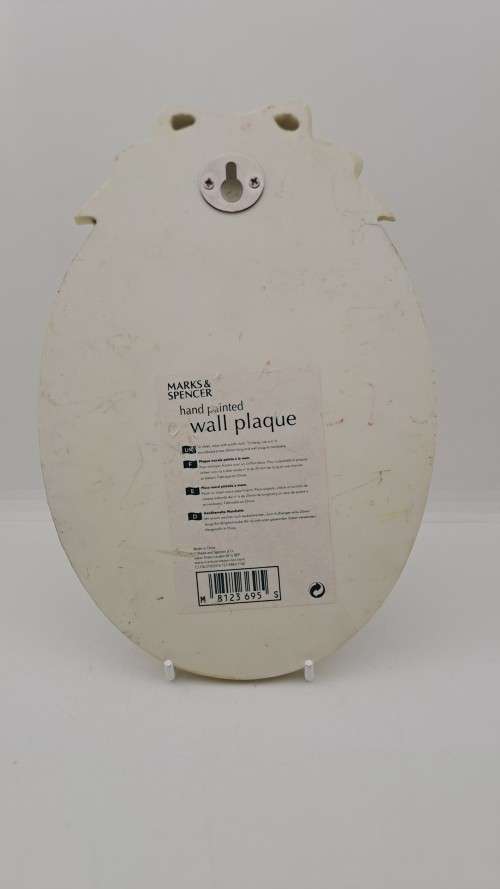 Hand Painted Marks & Spencer Wall Plate with wire stand 210x147x20mm