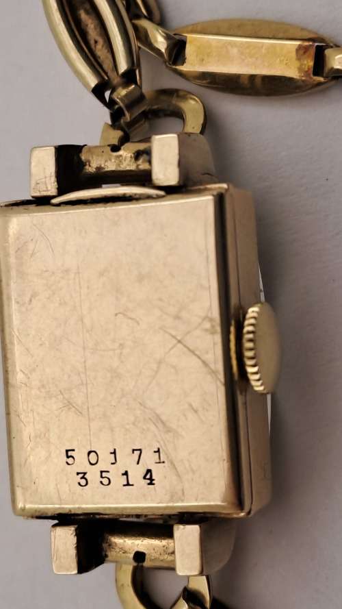 Vintage 1930`s Ladies H.Newman ROLEX 10kt GOLD manual wind watch -WORKING (crown is loose )