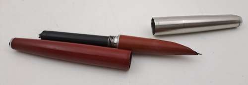 Vintage Parker 61 Fountain Pen Made in England- Ink Tested