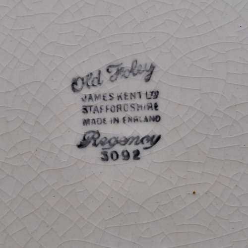 Vintage 1930`s Vintage Old Foley Plate -James Kent (Glaze have some Grazing due to age)