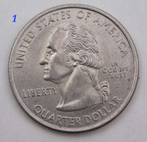 6 x USA Washington ¼ Dollars-Florida-Alabama-Nevada-Missouri-Kentucky-Utah