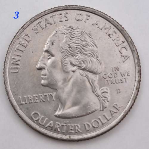 6 x USA Washington ¼ Dollars-Florida-Alabama-Nevada-Missouri-Kentucky-Utah