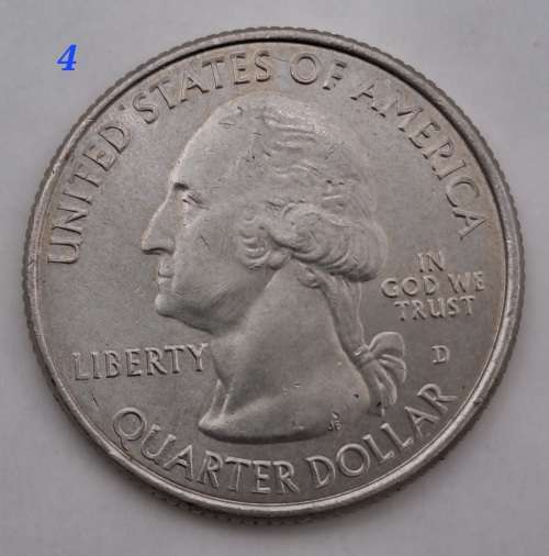 6 x USA Washington ¼ Dollars-Florida-Alabama-Nevada-Missouri-Kentucky-Utah