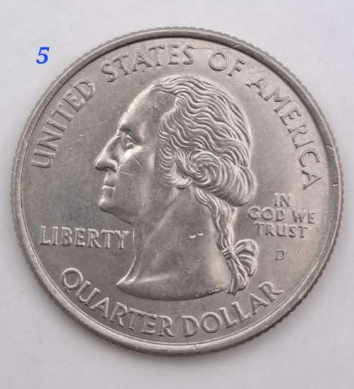 6 x USA Washington ¼ Dollars-Florida-Alabama-Nevada-Missouri-Kentucky-Utah
