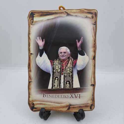 Small Print on Board of Benedetto XVI 101x150x4mm