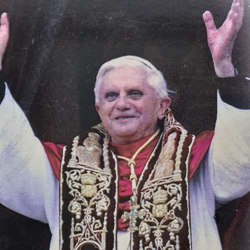 Small Print on Board of Benedetto XVI 101x150x4mm