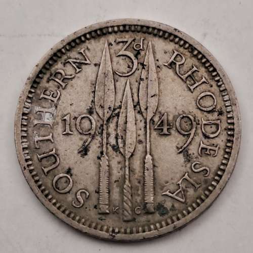 1959 Southern Rhodesia 3 Pence - George VI