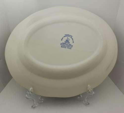 Large Vintage ENOCH WEDGWOOD WOODLAND Genuine Hand Engraved Platter-Tunstall England