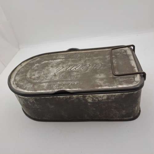 Vintage ACME Miners Snap tin / Lunch Tin 57x203x115mm