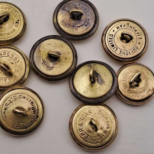 11 WW2 SAA South African Airforce Buttons (Different British Makers) 23mm