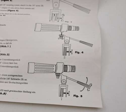 Tripod no 167 Mount /Clamp for Large Lenses with instructions  still in Box