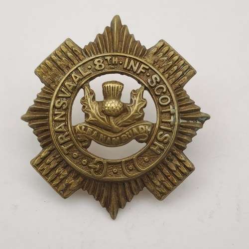 South African Army  8th Infantry Transvaal Scottish Regiment Cap Badge 32x33mm