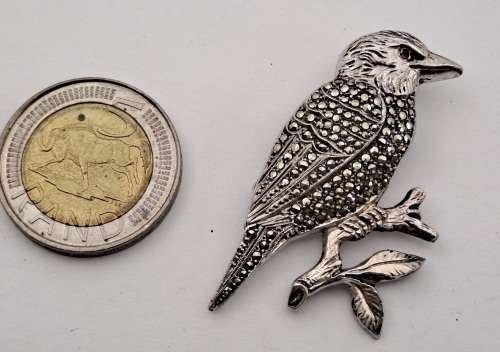 Vintage Sterling Silver Brooch made in Germany 41x26mm