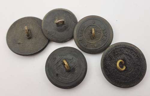 Lot of 5 -Different WW2 British Buttons