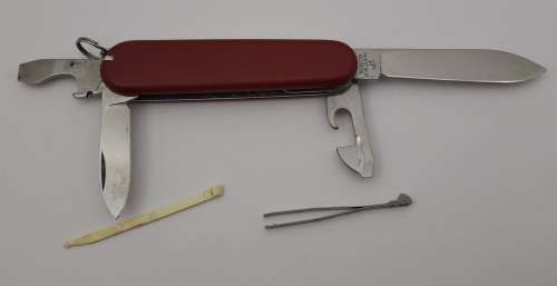 Vintage Victorinox Officier Swiss Army knife  with Toothpick & Tweezer