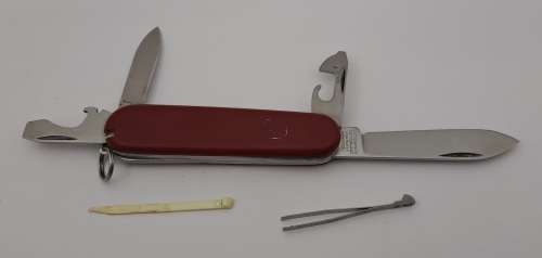 Vintage Victorinox Officier Swiss Army knife  with Toothpick & Tweezer
